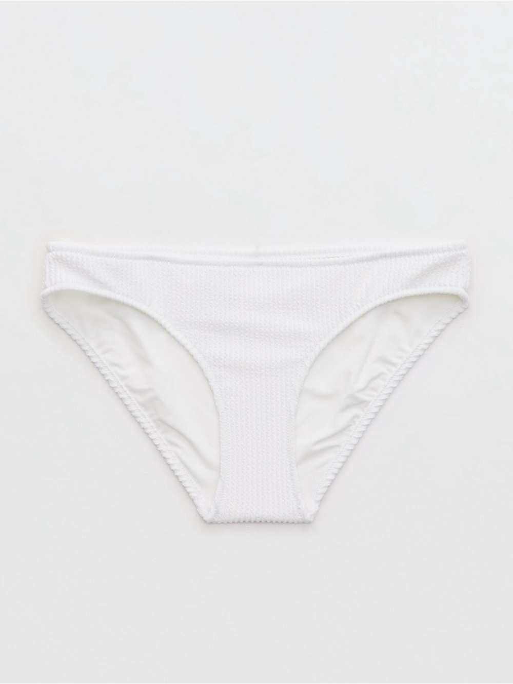 Aerie White Women’s Crinkled Bikini Bottom - Size Small